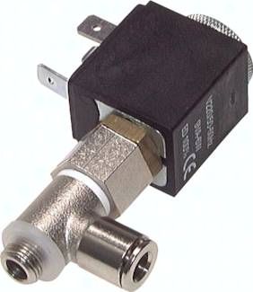 3/2-Wege Magnetventil 4 mm (Steckanschluss) -> G 1/8" (AG)
