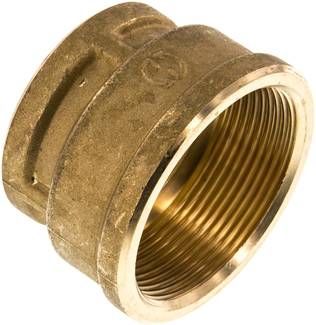 Rundmuffe G 2"-G 1 1/2", 16 bar Messing