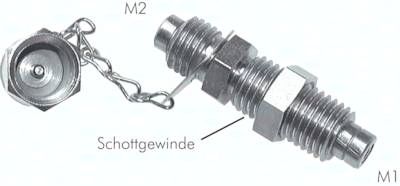 Messschlauchverbinder M 16 x 2 - M 16 x 2 (Schott:M 16 x 2)