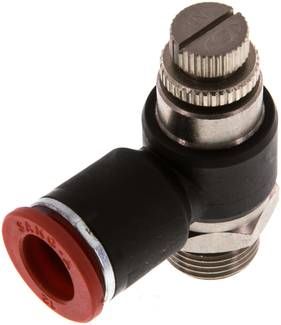 Winkel-Drosselrückschlag-ventil G 3/8"-12mm,zuluftregelnd (Sonderausführung)
