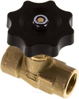 Nadel-Absperrventil, Messing, G 3/8"(IG / IG), PN 40
