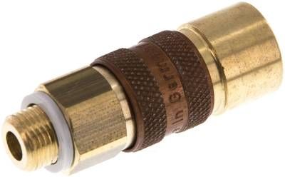 Kupplungsdose (NW5) G 1/8"(AG), braun, Dreieck 9,5 mm