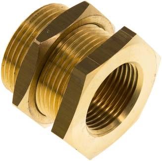 Schottverschraubung G 3/4"-M 34 x 2, 16 bar Messing