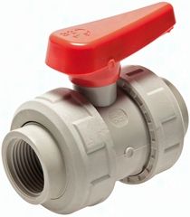 Kugelhahn, PP-H / FKM, Rp 1 1/2" (Industrieausführung)