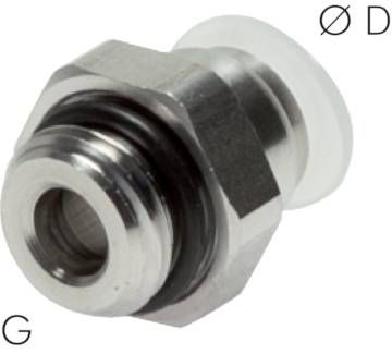 Gerader Steckanschluss G 3/8"-12mm, IQS-PP