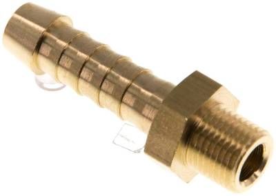 Gewindetülle M 8 x 0,75-6mm, Messing