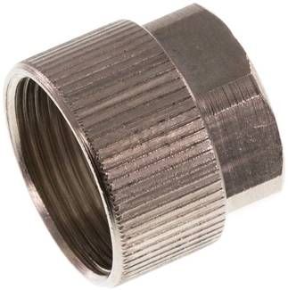 CK-Überwurfmutter 11,6 x 9mm(M 16 x 1), Messing vernickelt