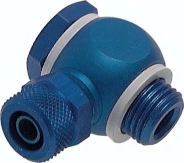 Winkel-Verschraubung G 1/4"-8 x 6mm, Aluminium, Hohlschr.