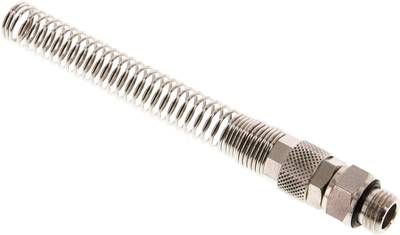 Gerade Drehverschraubung G 1/4"-10 x 8mm mit Knickschutz