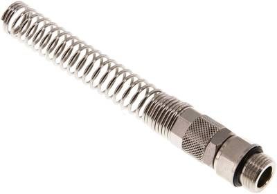 Gerade Drehverschraubung G 3/8"-12 x 8mm mit Knickschutz