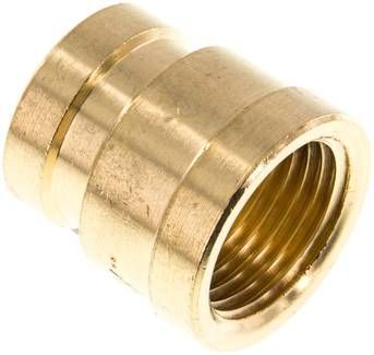 Rundmuffe G 1/2"-G 3/8", 16 bar Messing