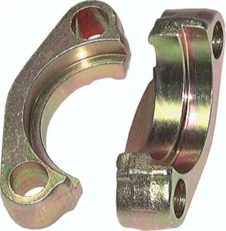 SAE-Flanschhälften 6000 PSI, 2"(79,4mm), Stahl verzinkt