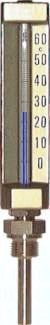 Maschinenthermometer (150mm) senkrecht/-30 bis +50°C/100mm