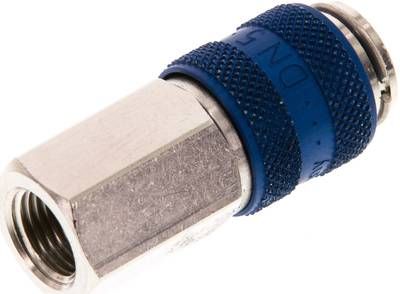 Kupplungsdose (NW5) G 1/8"(IG), Messing vernickelt