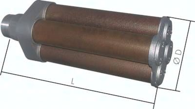 Hochleistungs-Schalldämpfer R 3" (PN 10 bar)