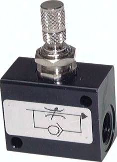 Block-Drosselrückschlagventil, G 1/2"