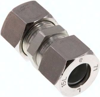 Gerade Schneidringverschrau-bung 15 L, Stahl verzinkt