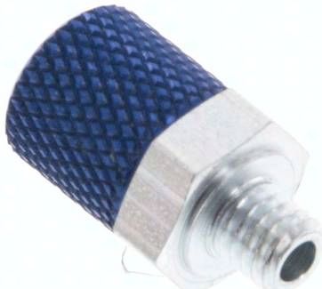 Gerade Verschraubung M 5-6 x 4mm, Aluminium