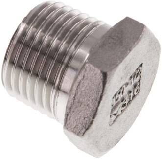 Verschlussstopfen Außenskt. R 1/2", 16 bar 1.4408