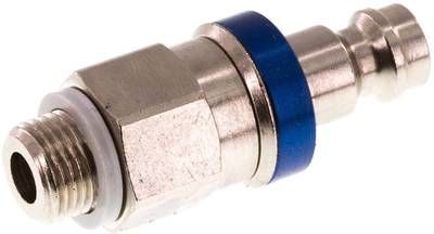Kupplungsstecker (NW5) G 1/8"(AG), Messing vernickelt