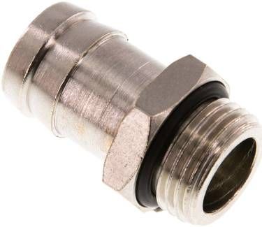 Gewindetülle mit O-Ring G 1/2"-19mm, Messing vernickelt