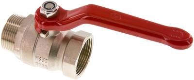 Messing-Kugelhahn, Eco-Line, R / Rp 1 1/4" (AG/IG), PN 25