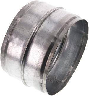 Schlauchverbindungsrohr 125mm-125mm, Stahl verzinkt