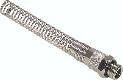Gerade Verschraubung G 1/2"-10 x 8mm mit Knickschutz