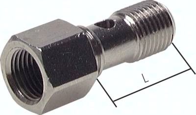 Hohlschraube, 1-fach Innengew. G 1/2"-28,0mm, Messing