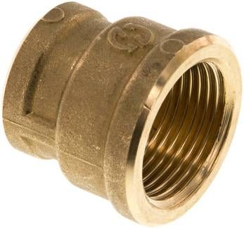 Rundmuffe G 3/4"-G 1/2", 16 bar Messing