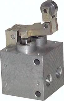 5/2-Wege Endschalter mit Leerrücklaufolle, G 1/4"