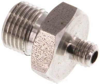 Doppelnippel G 1/8"-M 5, 40 bar 1.4571