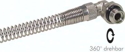 Winkel-Drehverschraubung G 1/4"-6 x 4mm, mit Knickschutz
