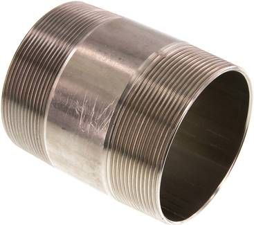 Rohrdoppelnippel R 3"-100mm, 20 bar 1.4571