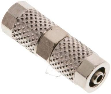 Gerade Verschraubung 5 x 3mm-5 x 3mm, Messing vernickelt