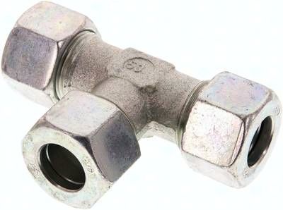 T-Schneidringverschraubung 20 S, Stahl verzinkt