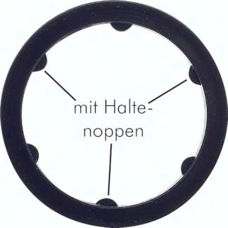 Unverlierbarer Dichtring für Gewinde G 1"