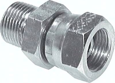 Einstellb. Einschraubverschr. 60°Keg.(G 1")-G 1 1/4"(AG)