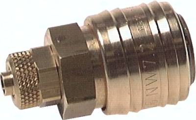 Kupplungsdose (NW7,2) 10 x 8mm Schlauch, Messing