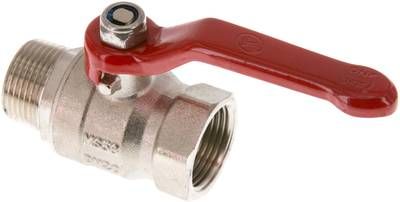Messing-Kugelhahn, Eco-Line, R / Rp 3/4" (AG/IG), PN 25