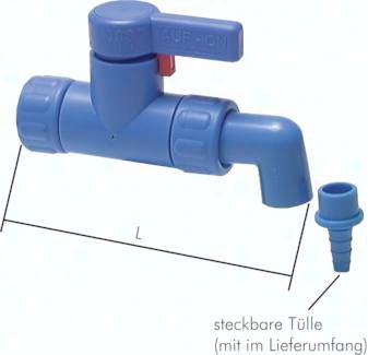 Kunststoff-Ablasshahn G 3/4" (IG), PN 2
