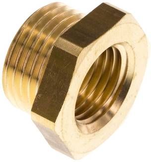Reduziernippel M 18 x 1,5(AG)-M 14 x 1,5(IG), Messing