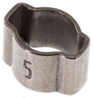2-Ohr-Schlauchschelle 3,4 - 5mm, 1.4307 (W4)