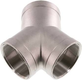 Y-Stück Rp 2 1/2" (IG), 16 bar 1.4408