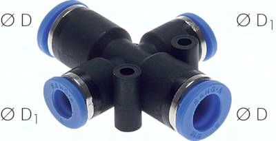 Kreuz-Steckanschluss 12mm-10mm, IQS-Standard