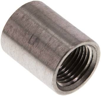Rundmuffe NPT 1/2"-NPT 1/2", 16 bar 1.4408