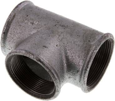 T-Stück Rp 2" (IG), 25 bar Temperguss verzinkt