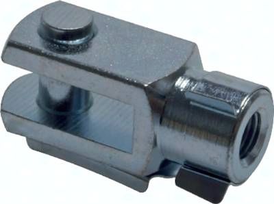 Gabelkopf mit Bolzen M 6, 1.4571