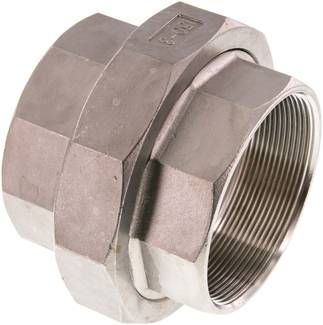 Verschraubung kon. dichtend Rp 3" (IG),16 bar 1.4408