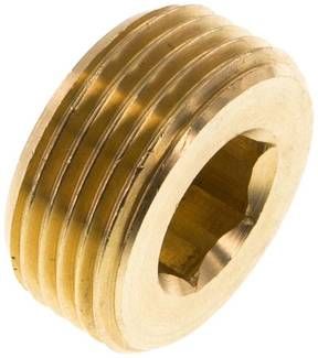 Verschlussstopfen Innenskt. R 3/4", 16 bar Messing
